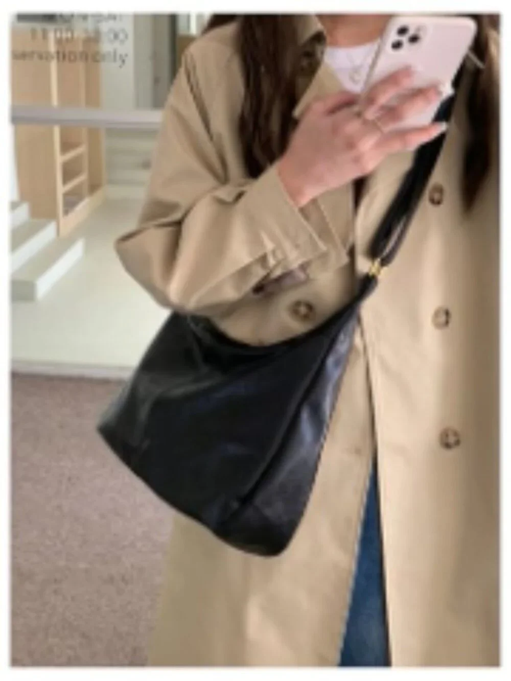 Crossbody Bag Women Faux Leather Hobo Zipper